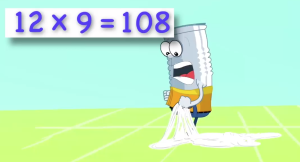 Snapshot from video in Fun Times Tables! app 